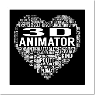 3D Animator Heart Posters and Art